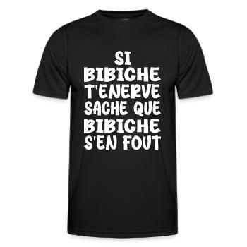 If annoys you, know that - Men's Functional T-Shirt - black - Front - AI Model Male 178 dark (178cm)