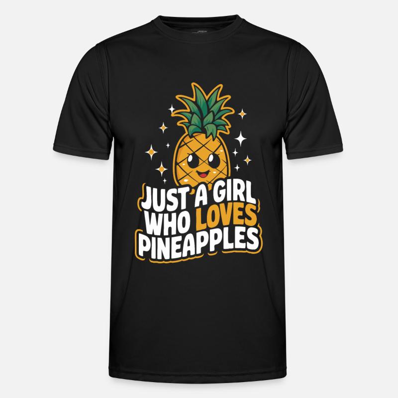 Pineapple tropical hawaiian fruit - Men's Functional T-Shirt - black