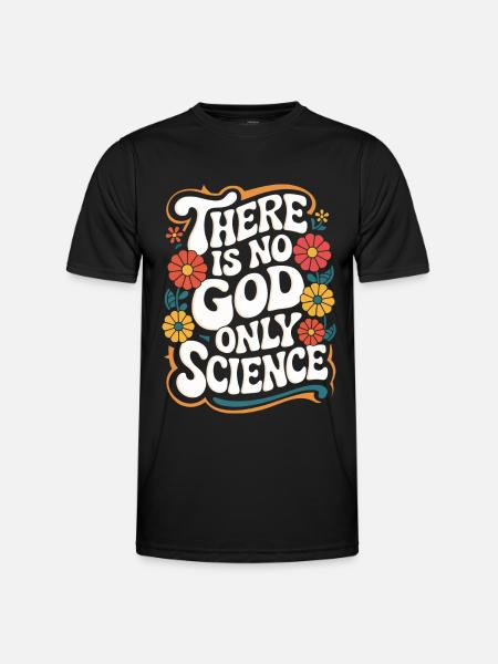 Ateisme, Ateist, Anti-religion, Agnostiker - Funktionsshirt til herrer - sort