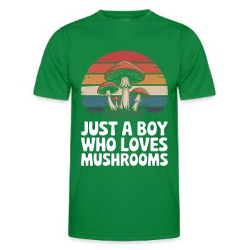 Pilz Pilze Funghi Champignon - Männer Funktions-T-Shirt - Kelly Green - Vorne - AI Model Male 178 dark (178cm)
