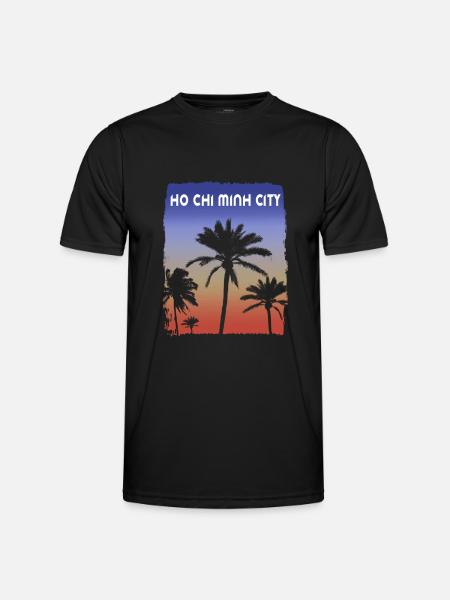Ho-Minh-Stadt Vietnam Sonnenuntergang Urlaubssouvenir - Männer Funktions-T-Shirt - Schwarz