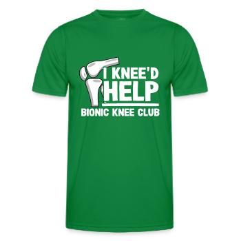 Künstliches Knie Geschenk Knie Operation Genesung - Männer Funktions-T-Shirt - Kelly Green - Vorne - AI Model Male 178 dark (178cm)