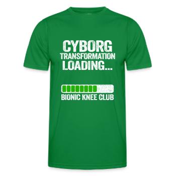 Récupération de cadeau d'opération de chirurgie du genou drôle - T-shirt sport Homme - vert - Devant - AI Model Male 178 dark (178cm)