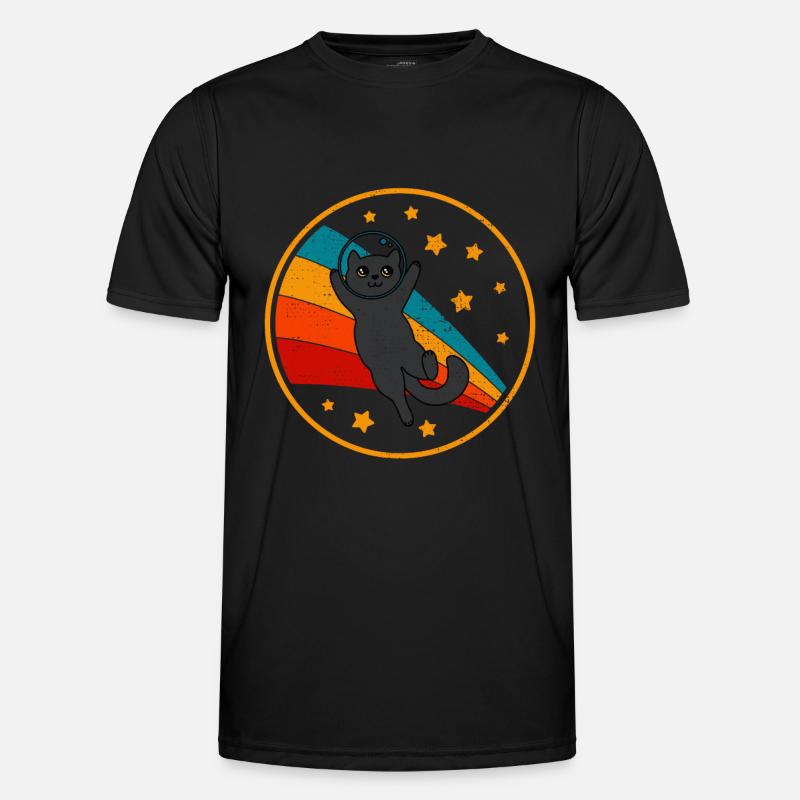 Bombay Cat Space Cat - Men's Functional T-Shirt - black