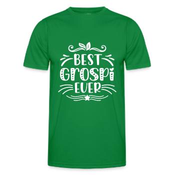 So sieht ein cooler Grospi aus Opi Schweiz Opa - Männer Funktions-T-Shirt - Kelly Green - Vorne - AI Model Male 178 dark (178cm)