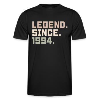 Legenden wurden im 1994 geboren Geschenkideen 1994 - Männer Funktions-T-Shirt - Schwarz - Vorne - AI Model Male 178 dark (178cm)