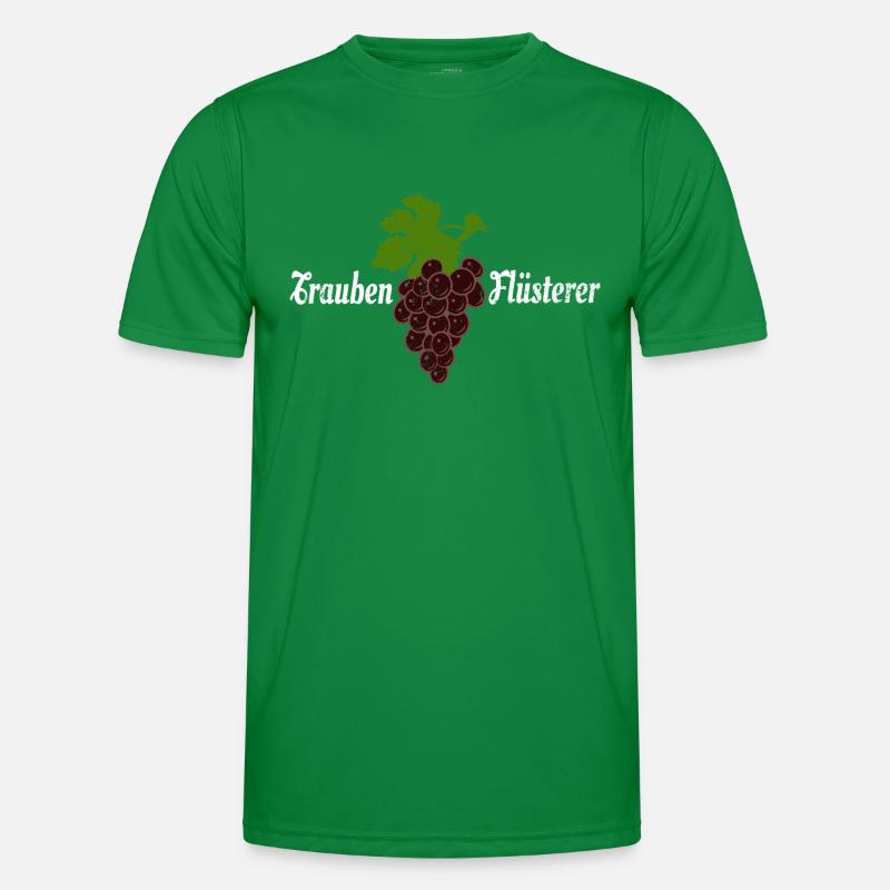 Trauben Flüsterer Wein Weintrinker Winzer Männer Funktions-T-Shirt