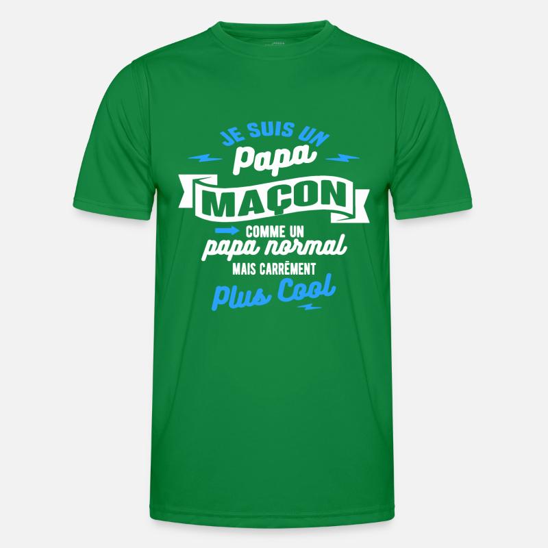 papa maçon mais plus cool T-shirt sport Homme