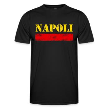 Naples Millésime - T-shirt sport Homme - noir - Devant - AI Model Male 178 dark (178cm)