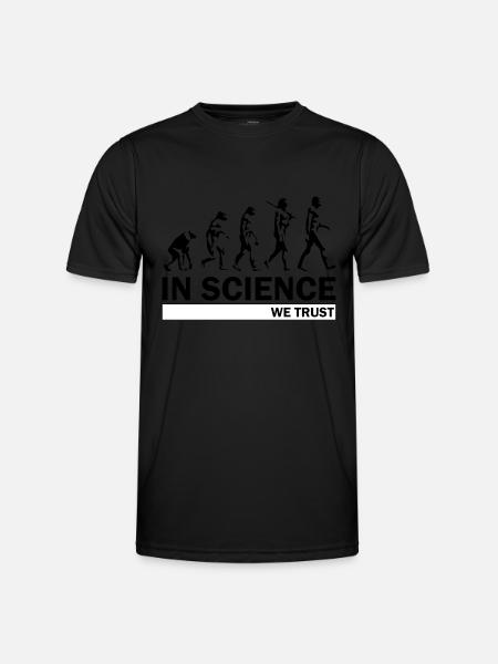 Evolution de la science - T-shirt sport Homme - noir