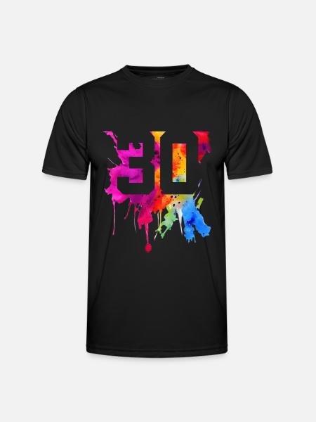 30 YEARS 30TH BIRTHDAY - Men's Functional T-Shirt - black