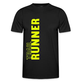 Trail Running Ultra Running Trail Running Extreme Running - T-shirt sport Homme - noir - Devant - AI Model Male 178 dark (178cm)