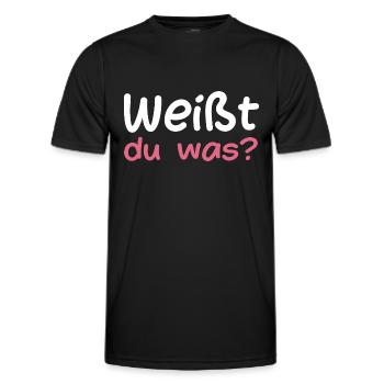 Weißt du was Bruder Nachwuchs - Männer Funktions-T-Shirt - Schwarz - Vorne - AI Model Male 178 dark (178cm)