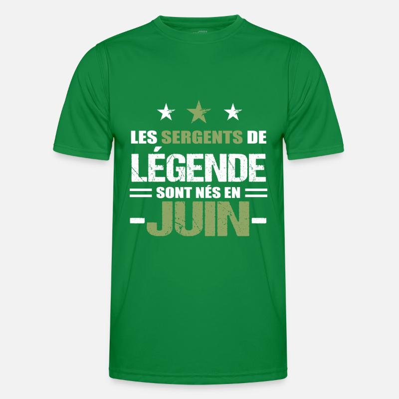 Sergent cadeau anniversaire juin militaire T-shirt sport Homme