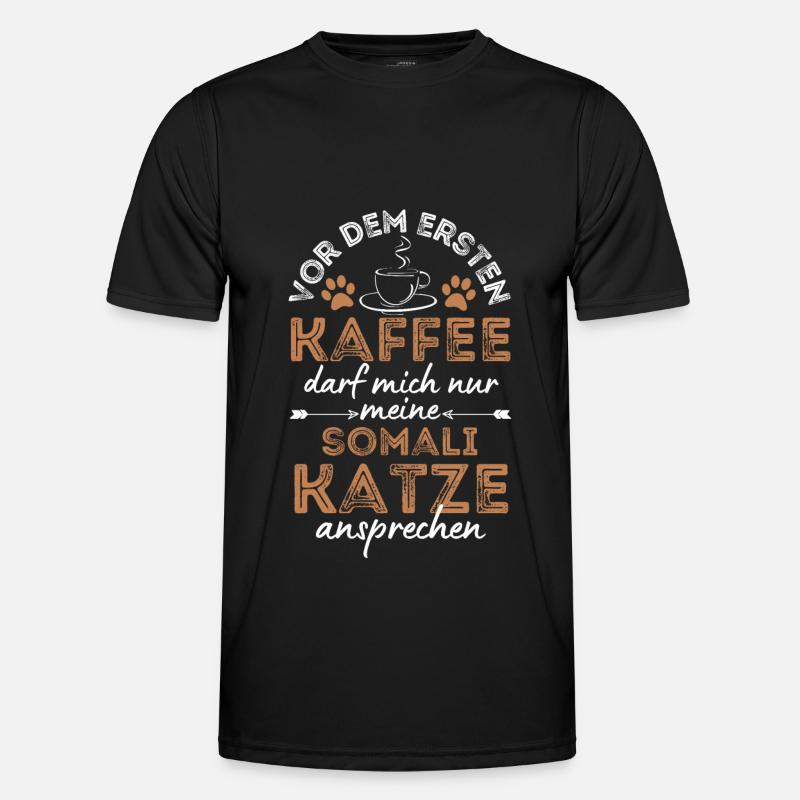 Somali Katze Kaffee Cafe Männer Funktions-T-Shirt