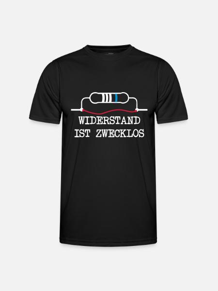 Resistance is futile - Men's Functional T-Shirt - black
