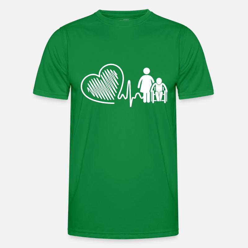 Nursing Aide Heartbeat Men's Functional T-Shirt