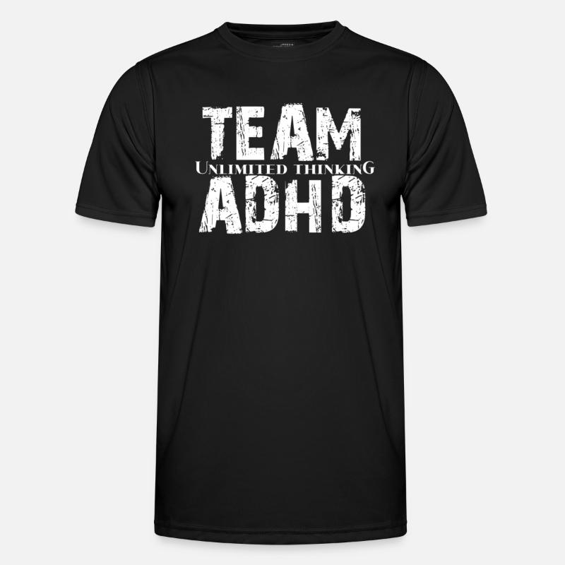 ADHS - Männer Funktions-T-Shirt - Schwarz