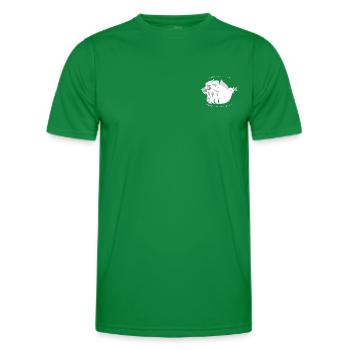 Strong and harmless, lion, dove - Men's Functional T-Shirt - kelly green - Front - AI Model Male 178 dark (178cm)