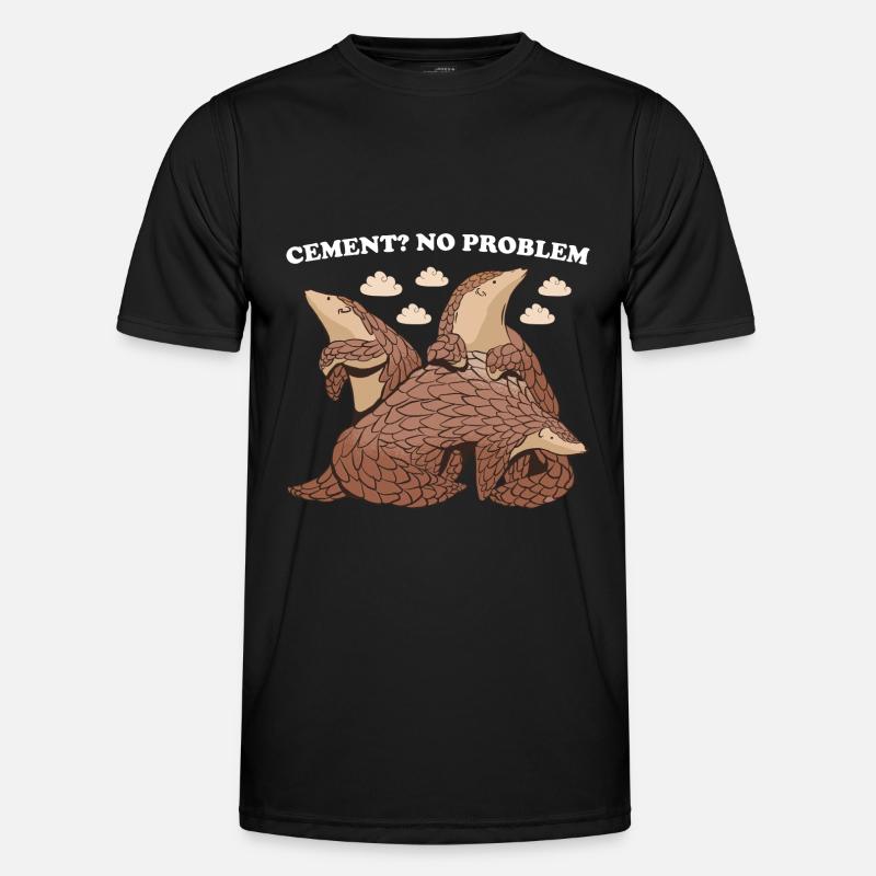 Cement? No Problem! Pangolin - Männer Funktions-T-Shirt - Schwarz