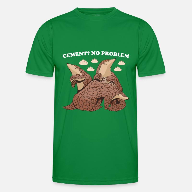Cement? No Problem! Pangolin Männer Funktions-T-Shirt