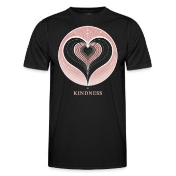 Spirale der Freundlichkeit - Männer Funktions-T-Shirt - Schwarz - Vorne - AI Model Male 178 dark (178cm)