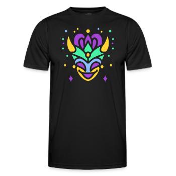 masque carnaval - T-shirt sport Homme - noir - Devant - AI Model Male 178 dark (178cm)