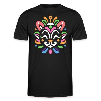 masque carnaval - T-shirt sport Homme - noir - Devant - AI Model Male 178 dark (178cm)