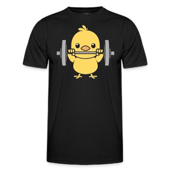musculation - T-shirt sport Homme - noir - Devant - AI Model Male 178 dark (178cm)