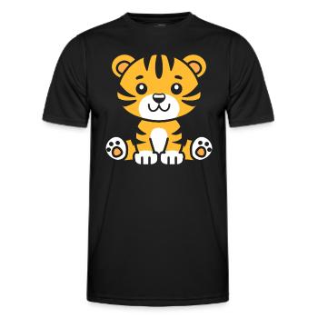 Tiger - Men's Functional T-Shirt - black - Front - AI Model Male 178 dark (178cm)