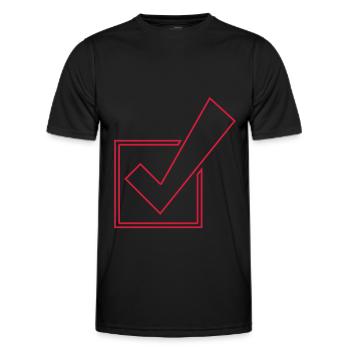 Tick Tick icon - Men's Functional T-Shirt - black - Front - AI Model Male 178 dark (178cm)