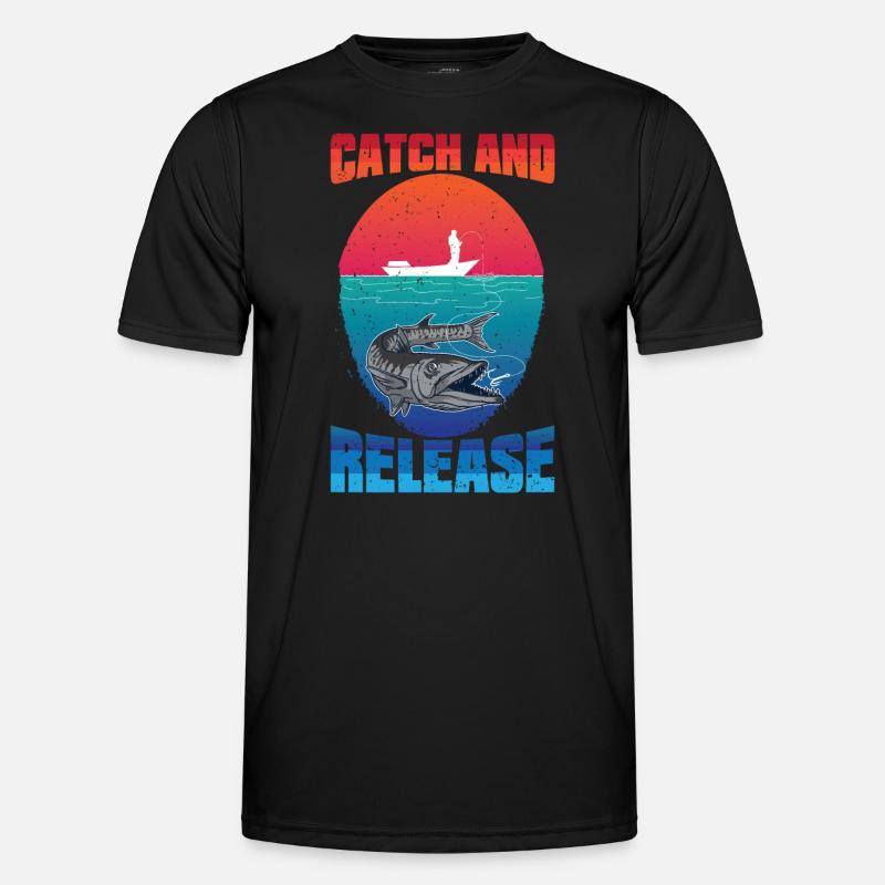 Pêche à partir du bateau Catch and Release T-shirt sport Homme