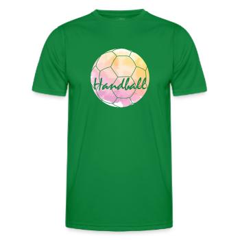 Handball is everything - Men's Functional T-Shirt - kelly green - Front - AI Model Male 178 dark (178cm)