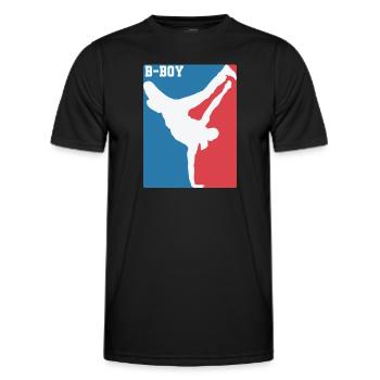 Breakdance B-Boy Hip-Hop et Funk - T-shirt sport Homme - noir - Devant - AI Model Male 178 dark (178cm)