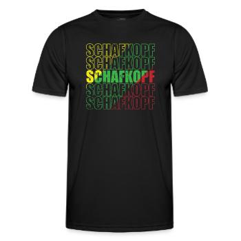 Schafkopf Kartenspiel Spielkarte Hobby - Männer Funktions-T-Shirt - Schwarz - Vorne - AI Model Male 178 dark (178cm)