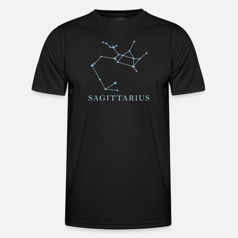 Sternkonstellation Sternzeichen Schütze - Männer Funktions-T-Shirt - Schwarz