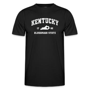 Kentucky 1792 Bluegrass State USA Amerika - Männer Funktions-T-Shirt - Schwarz - Vorne - AI Model Male 178 dark (178cm)