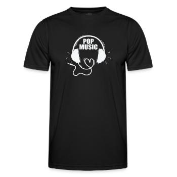 Pop Music Genre Sänger Stars R'n'B - Männer Funktions-T-Shirt - Schwarz - Vorne - AI Model Male 178 dark (178cm)