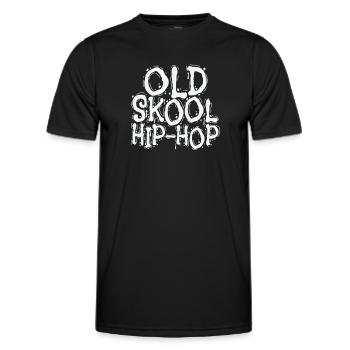 Old Skool Hip Hop Music Genre Rap - Men's Functional T-Shirt - black - Front - AI Model Male 178 dark (178cm)