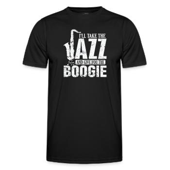 I'll Take the Jazz and give you the Boogie - Männer Funktions-T-Shirt - Schwarz - Vorne - AI Model Male 178 dark (178cm)