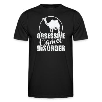 Trouble obsessionnel du chameau dromadaire - T-shirt sport Homme - noir - Devant - AI Model Male 178 dark (178cm)