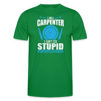 Je suis un charpentier je ne peux pas réparer Stupide Waldarbeiter - T-shirt sport Homme - vert - Devant - AI Model Male 178 dark (178cm)