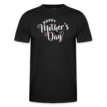 Bonne fête des mères Mami - T-shirt sport Homme - noir - Devant - AI Model Male 178 dark (178cm)