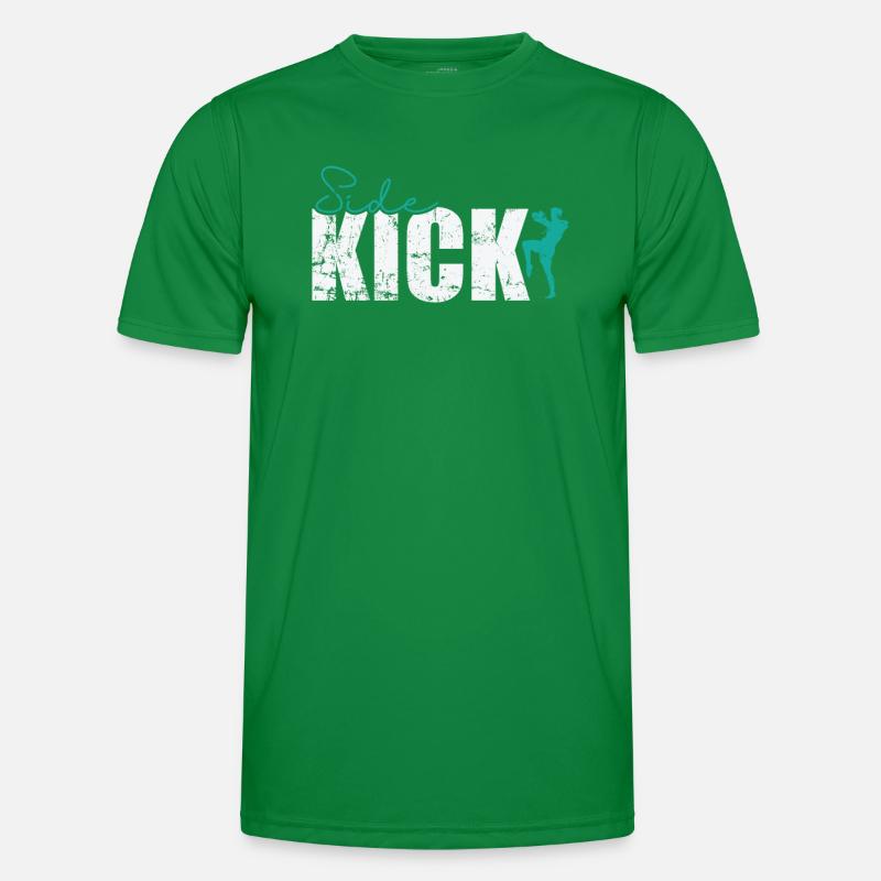 Side Kick Kickboxen Männer Funktions-T-Shirt