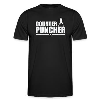 Boîtes de perforateur de comptoir - T-shirt sport Homme - noir - Devant - AI Model Male 178 dark (178cm)