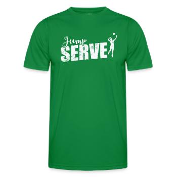 Jump Serve Volleyball - Männer Funktions-T-Shirt - Kelly Green - Vorne - AI Model Male 178 dark (178cm)
