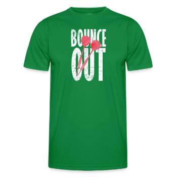 Bounce Out Darts - Men's Functional T-Shirt - kelly green - Front - AI Model Male 178 dark (178cm)