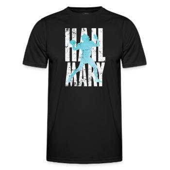 Hail Mary Football - Men's Functional T-Shirt - black - Front - AI Model Male 178 dark (178cm)
