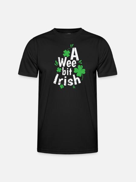 Un peu irlandais Saint-Patrick - T-shirt sport Homme - noir