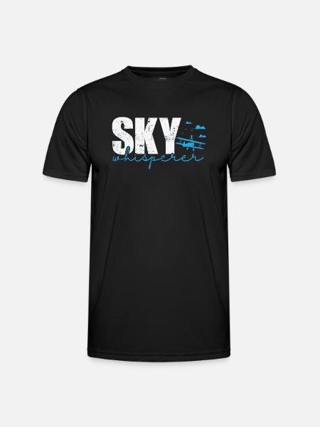 Sky Whisperer Wing Walker Hobby - Men's Functional T-Shirt - black
